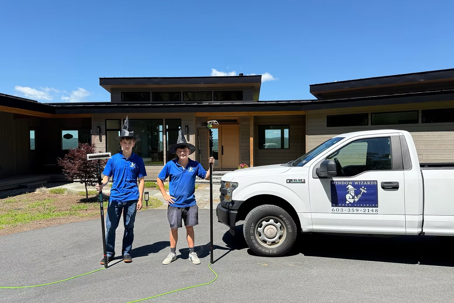 Window Wizards professional window cleaning team in Upper Valley - ready to serve Hanover, Lebanon, Norwich, and surrounding areas