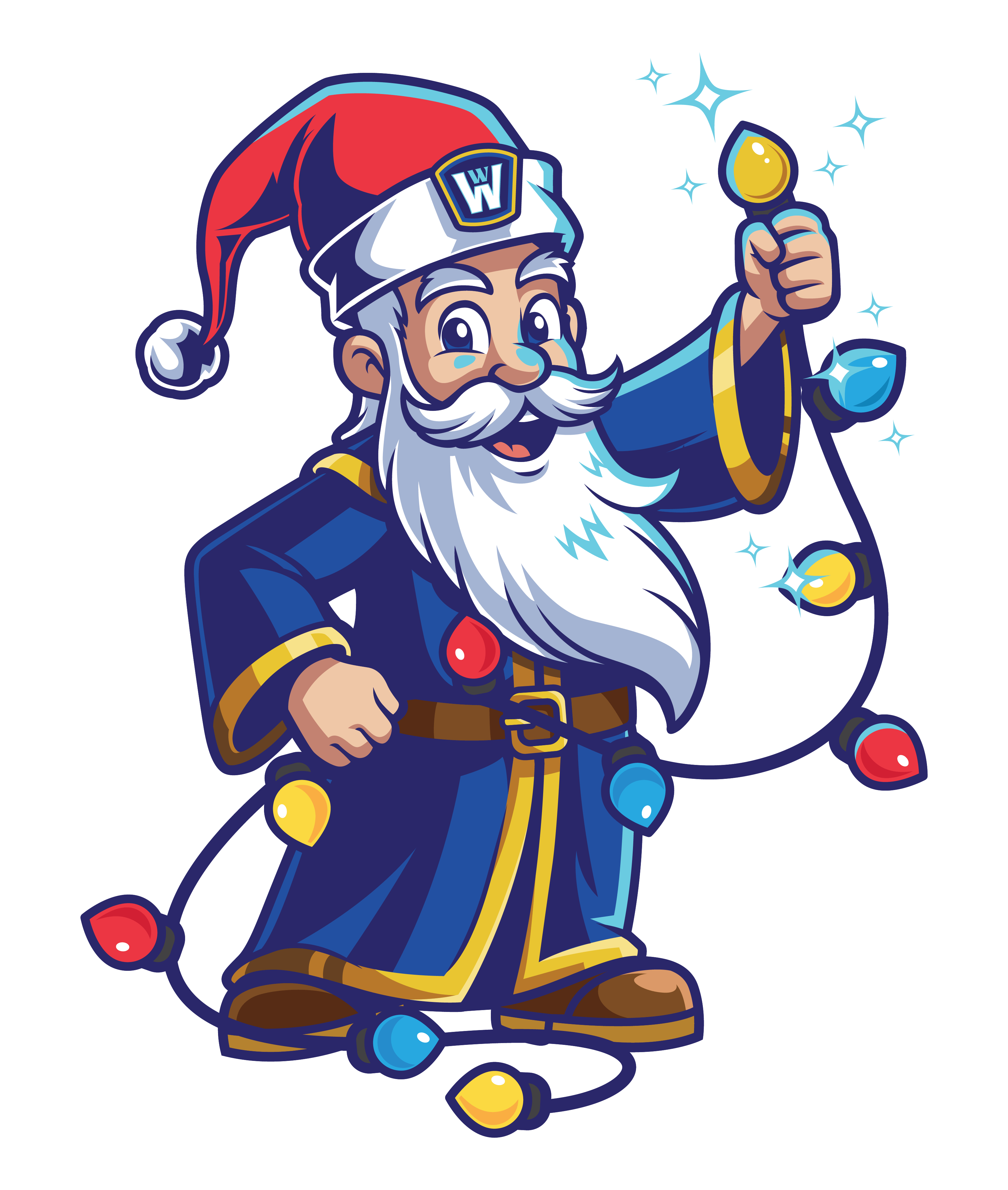 Window Wizards holiday mascot
